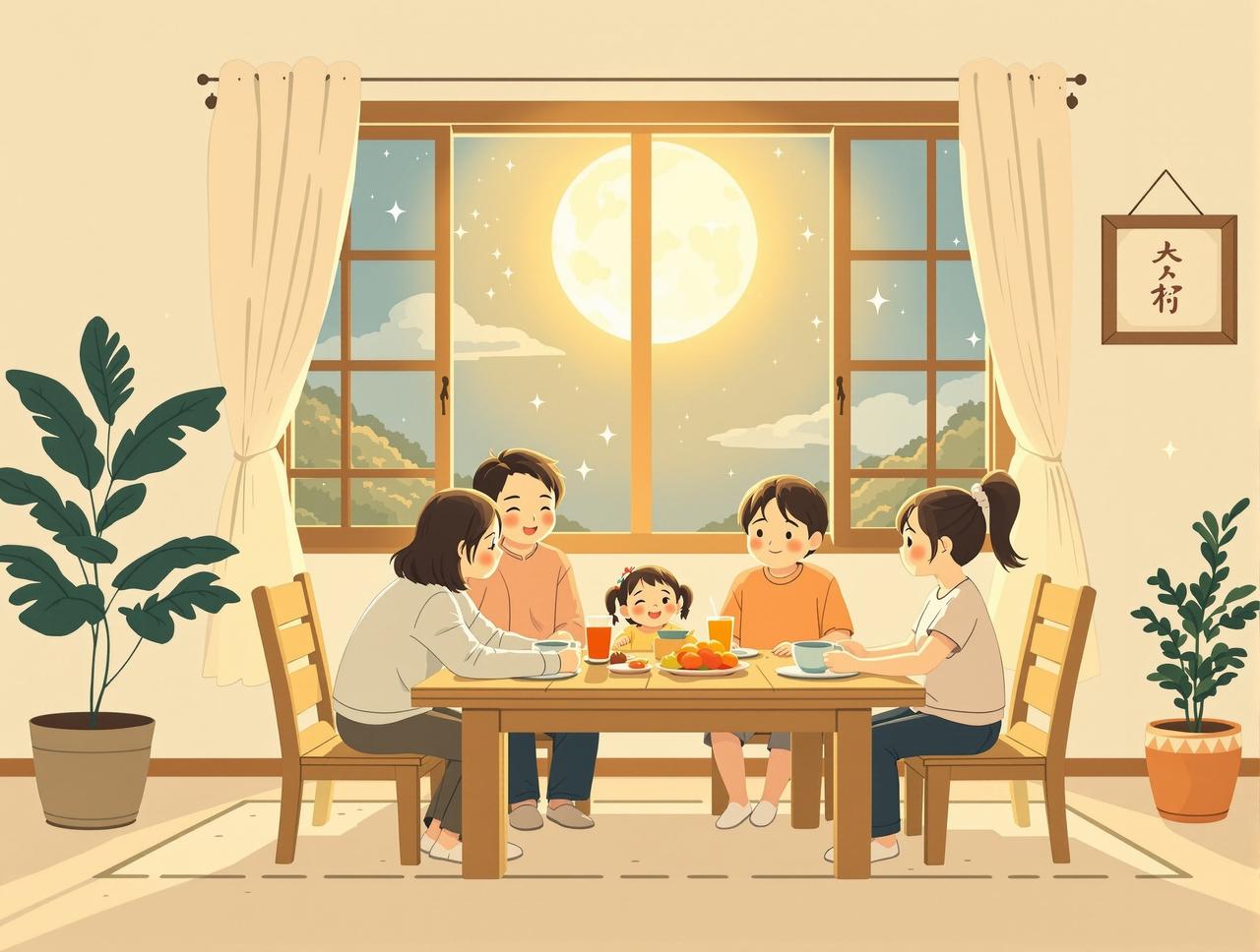 ai漫剧黄月光下的餐桌 ai漫剧黄月光下的餐桌 - 每晚月光洒落餐桌,一家四口围坐分享一天的喜怒哀乐。温暖细腻的家庭日常,每个故事都像月白般纯净温柔。