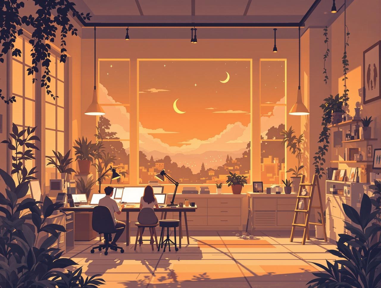 ai漫剧黄工作室创作场景 ai漫剧黄动画工作室